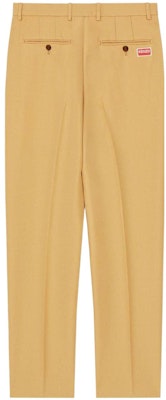 KENZO Solid Straight-Fit Casual Pants Khaki Color. FC65PA1069RG-11 Lookbook KENZO Solid Straight-Fit Casual Pants Khaki Color. FC65PA1069RG-11