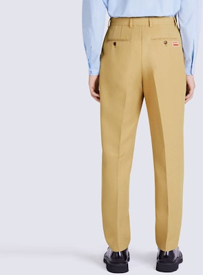 KENZO Solid Straight-Fit Casual Pants Khaki Color. FC65PA1069RG-11 Sizing KENZO Solid Straight-Fit Casual Pants Khaki Color. FC65PA1069RG-11
