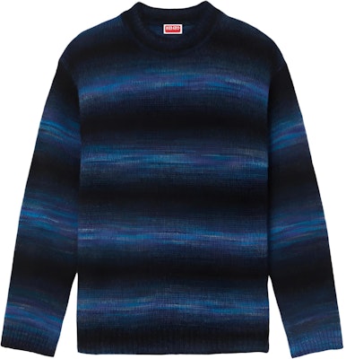 KENZO 藍黑條紋標誌刺繡毛衣 FE65PU4673CG-79 Buy KENZO 藍黑條紋標誌刺繡毛衣 FE65PU4673CG-79