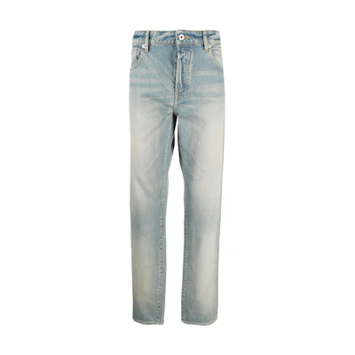 KENZO Vintage Washed High-Waisted Straight-Leg Jeans FD55DP1016A4-DY