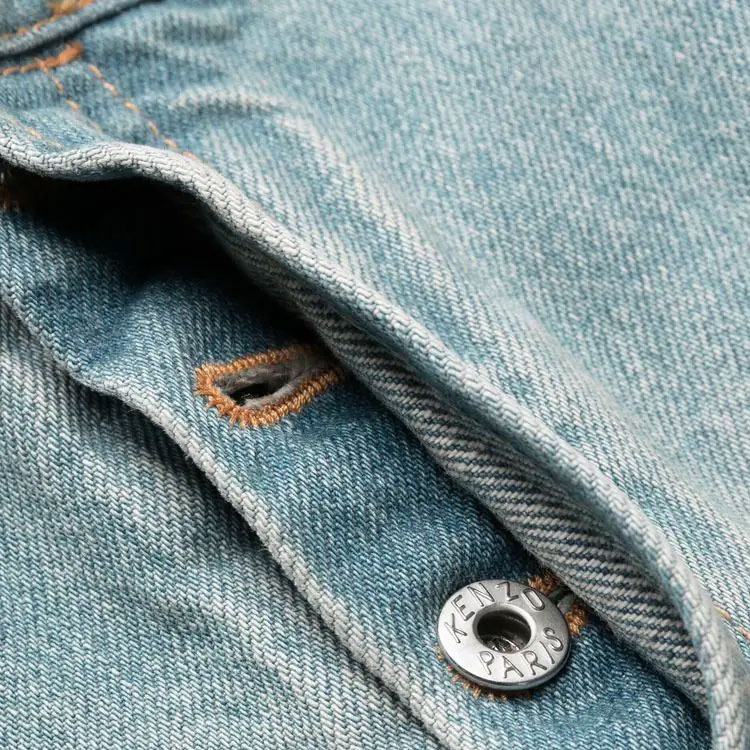 Sizing KENZO  Vintage Washed High-Waisted Straight-Leg Jeans FD55DP1016A4-DY