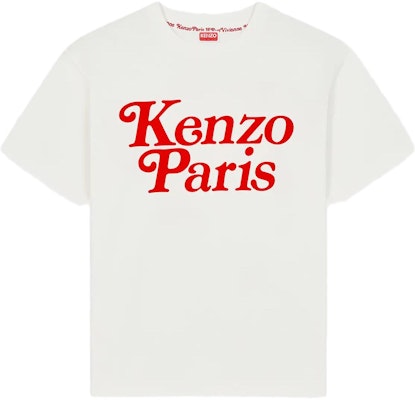 KENZO Kaos Putih Crewneck dengan Cetak Grafis Logo. FE55TS1914SY-02 Order KENZO Kaos Putih Crewneck dengan Cetak Grafis Logo. FE55TS1914SY-02