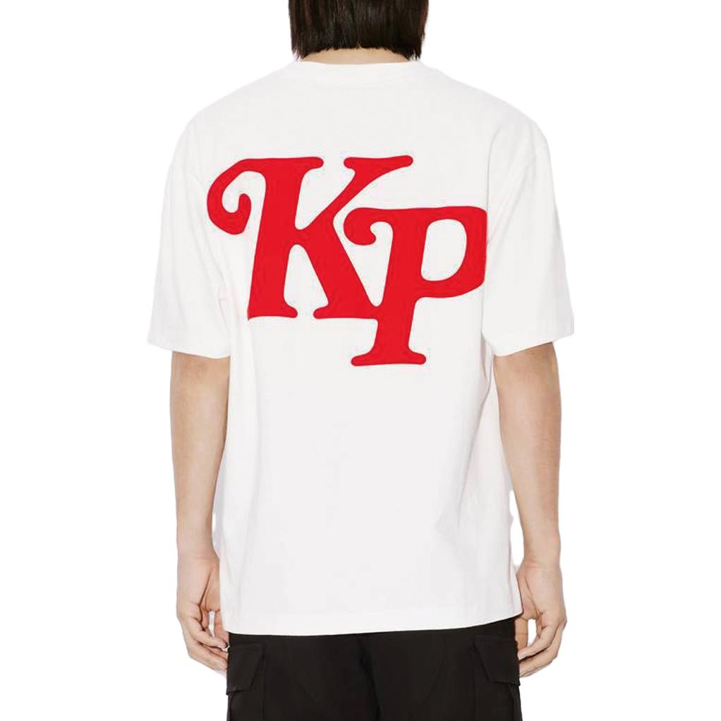 Details for KENZO Kaos Putih Crewneck dengan Cetak Grafis Logo. FE55TS1914SY-02