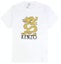 Buy KENZO White Dragon Print Logo Crew Neck Regular Fit Short Sleeve T-Shirt F955TS0184V4-01
