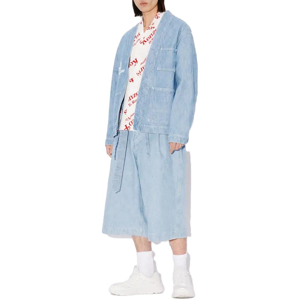 Details for KENZO ホワイトロゴ ショートスリーブ カジュアルボタンアップシャツ FE55CH1119P4-02