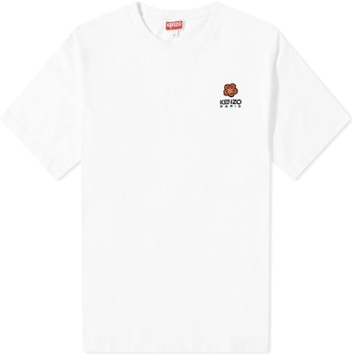 ケンゾー ホワイト 無地 ロゴ刺繍 クルーネック 半袖 Tシャツ FC65TS4124SG0-01 Order ケンゾー ホワイト 無地 ロゴ刺繍 クルーネック 半袖 Tシャツ FC65TS4124SG0-01