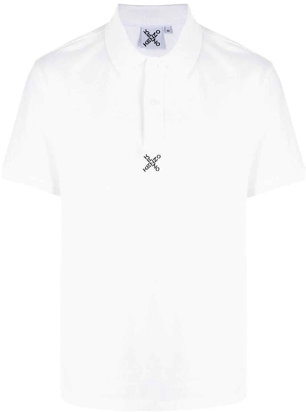 kenzo-white-short-sleeve-polo-shirt-with-cross-logo-print-fb-65-po-0514-sk-01