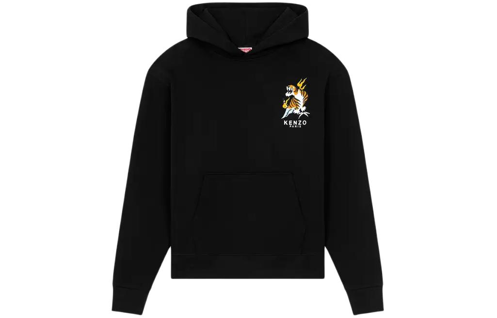 Order KENZO 'Year Of The Dragon' Black Embroidered Classic Hoodie Sweatshirt . FE55SW1634ME-99J