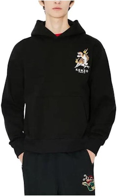 KENZO 'Year Of The Dragon' Black Embroidered Classic Hoodie Sweatshirt . FE55SW1634ME-99J Purchase KENZO 'Year Of The Dragon' Black Embroidered Classic Hoodie Sweatshirt . FE55SW1634ME-99J