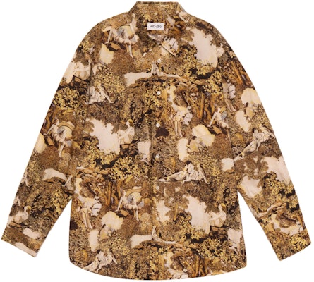 겐조 옐로우 그래픽 프린트 루즈핏 긴팔 셔츠 FB65CH4259P4-14 Buy 겐조 옐로우 그래픽 프린트 루즈핏 긴팔 셔츠 FB65CH4259P4-14