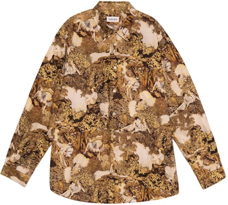 겐조 옐로우 그래픽 프린트 루즈핏 긴팔 셔츠 FB65CH4259P4-14 Order 겐조 옐로우 그래픽 프린트 루즈핏 긴팔 셔츠 FB65CH4259P4-14