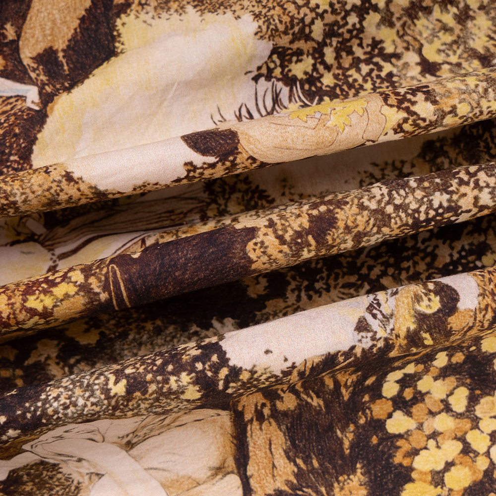 Shop 겐조 옐로우 그래픽 프린트 루즈핏 긴팔 셔츠 FB65CH4259P4-14