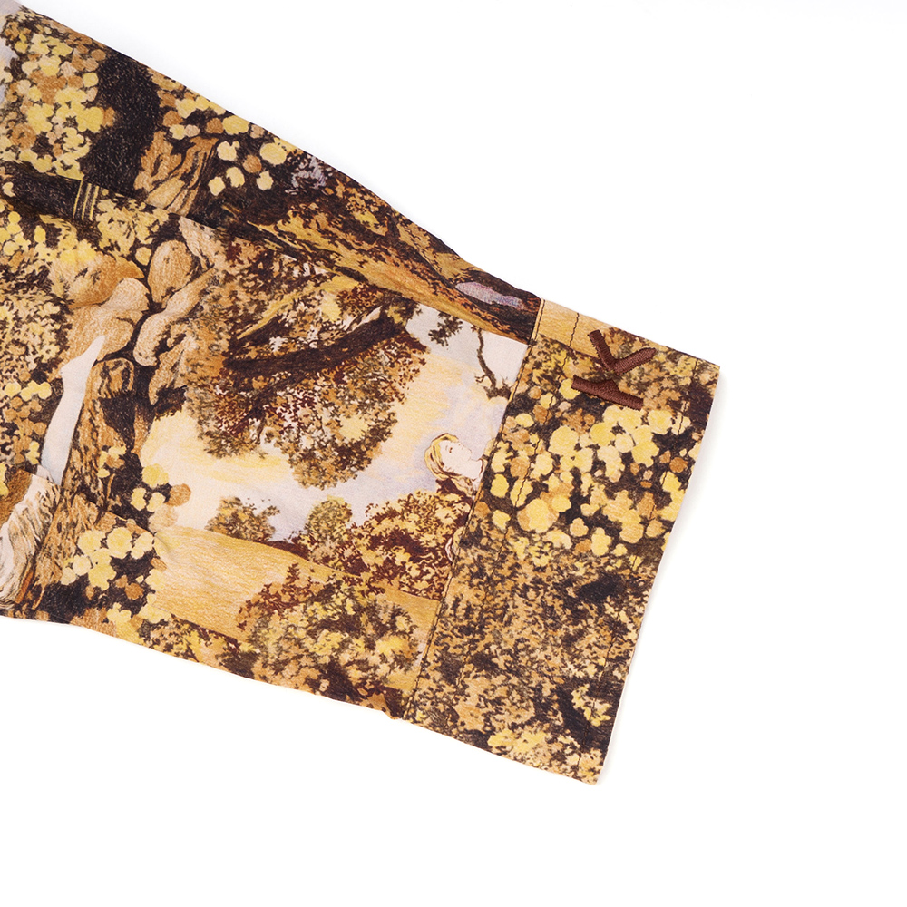 Details for 겐조 옐로우 그래픽 프린트 루즈핏 긴팔 셔츠 FB65CH4259P4-14