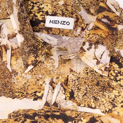 겐조 옐로우 그래픽 프린트 루즈핏 긴팔 셔츠 FB65CH4259P4-14 Sizing 겐조 옐로우 그래픽 프린트 루즈핏 긴팔 셔츠 FB65CH4259P4-14