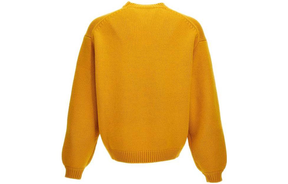 Lookbook KENZO  Yellow Knit Sweater with Letter Print FD65PU4263LA-40