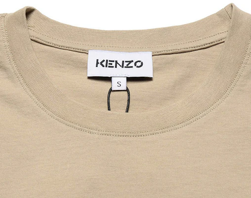 KENZO Beige Tiger Graphic Crewneck T-Shirt FB55TS0204YA-11 Sizing KENZO Beige Tiger Graphic Crewneck T-Shirt FB55TS0204YA-11