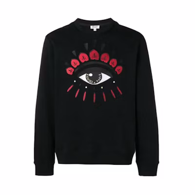KENZO Big Eye Embroidered Pullover Sweatshirt Black () F955SW0554X7-99