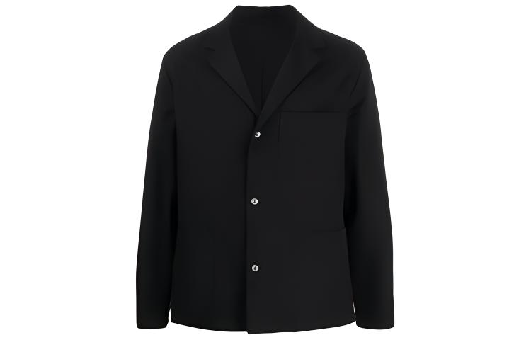 KENZO Black Casual Logo Buckle Blazer Jacket FA55VE2121RC-99