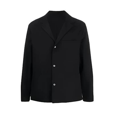KENZO Black Casual Logo Buckle Blazer Jacket FA55VE2121RC-99
