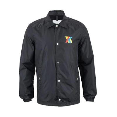 KENZO Black Colorblock Logo Print Single-Breasted Casual Jacket KE50U3641NH-99
