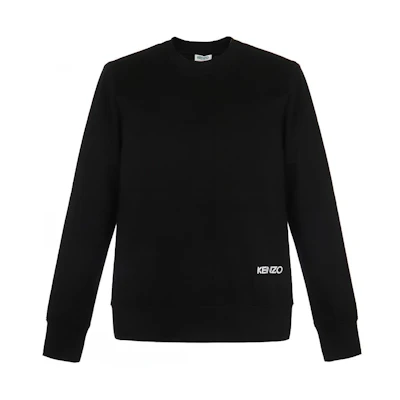 KENZO Black Cotton Crewneck Long Sleeve Sweatshirt FA55SW0804BC-99