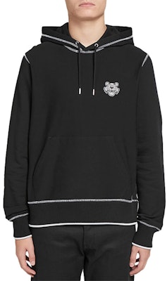 KENZO黑色小虎頭刺繡棉質連帽上衣 F965SW3604MD-99 Lookbook KENZO黑色小虎頭刺繡棉質連帽上衣 F965SW3604MD-99