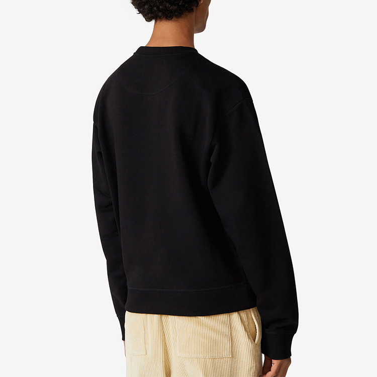 KENZO Black Cotton Sweatshirt with Pearl-Embroidered Tiger FA65SW1114XV-99 圖 5