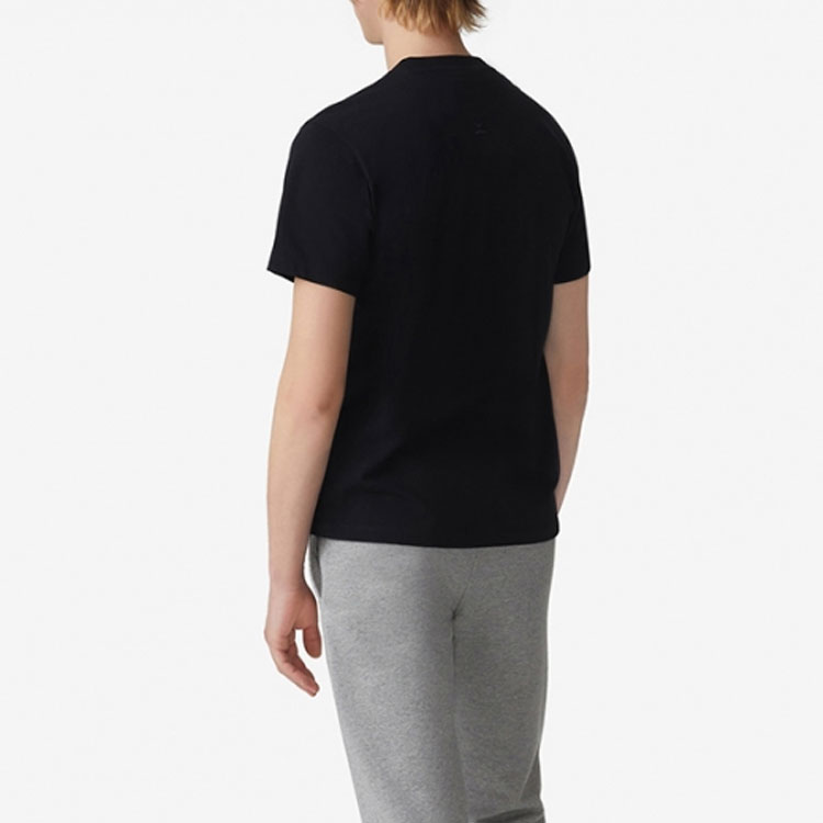 KENZO Black Cotton T-Shirt with Small Tiger Head Pattern FA65TS0034SJ-99 圖 4