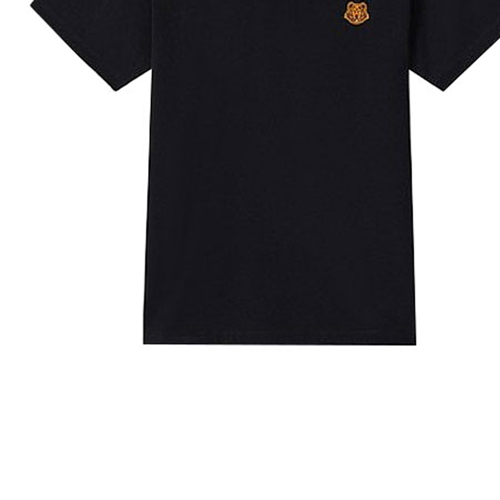 KENZO Black Cotton T-Shirt with Small Tiger Head Pattern FA65TS0034SJ-99 圖 6