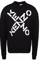 KENZO Black Crew Neck Pullover Sweatshirt FA65SW5214MS-99 KENZO Black Crew Neck Pullover Sweatshirt FA65SW5214MS-99