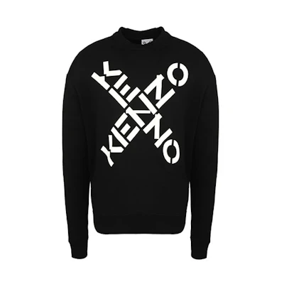 KENZO Black Crew Neck Pullover Sweatshirt FA65SW5214MS-99