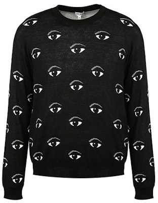 KENZO Baju Sejuk Hitam Crewneck Corak Rajutan FA55PU5023XF-99 Buy KENZO Baju Sejuk Hitam Crewneck Corak Rajutan FA55PU5023XF-99