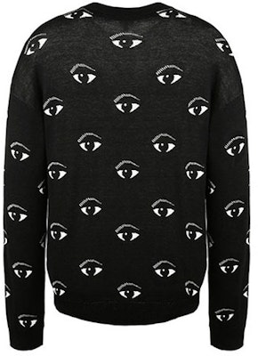 KENZO Baju Sejuk Hitam Crewneck Corak Rajutan FA55PU5023XF-99 Lookbook KENZO Baju Sejuk Hitam Crewneck Corak Rajutan FA55PU5023XF-99