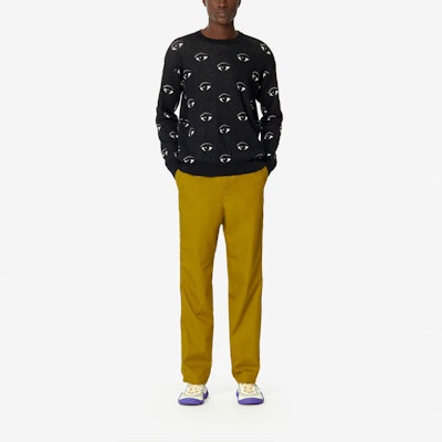 KENZO Baju Sejuk Hitam Crewneck Corak Rajutan FA55PU5023XF-99 Purchase KENZO Baju Sejuk Hitam Crewneck Corak Rajutan FA55PU5023XF-99