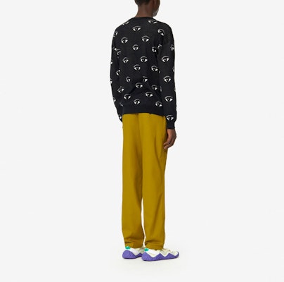 KENZO Baju Sejuk Hitam Crewneck Corak Rajutan FA55PU5023XF-99 Details for KENZO Baju Sejuk Hitam Crewneck Corak Rajutan FA55PU5023XF-99