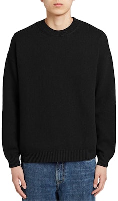 ケンゾー ブラック クルーネック プルオーバー ニット セーター F965PU2043BA-99 Shop ケンゾー ブラック クルーネック プルオーバー ニット セーター F965PU2043BA-99