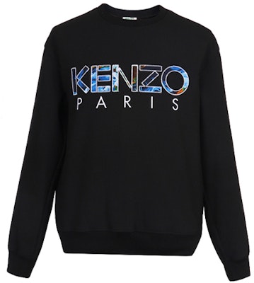 KENZO 黑色圓領刺繡標誌長袖上衣 F965SW6041RH-99 Buy KENZO 黑色圓領刺繡標誌長袖上衣 F965SW6041RH-99