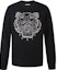 Order KENZO Sweatshirt Hitam Crewneck Bordir Logo Harimau. FB65SW1244XF-99