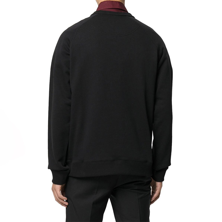 Shop KENZO 黑色虎頭標誌圓領運動衫 F765SW1194XG-99