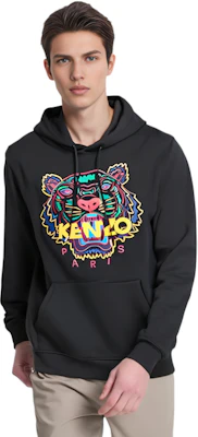 KENZO Black Embroidered Tiger Hoodie F96-5SW415-4XA-99 Shop KENZO Black Embroidered Tiger Hoodie F96-5SW415-4XA-99