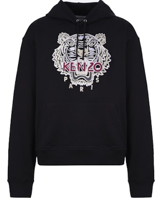 KENZO 黑色刺繡虎頭連帽衫 FA65SW3114XV-99 Buy KENZO 黑色刺繡虎頭連帽衫 FA65SW3114XV-99