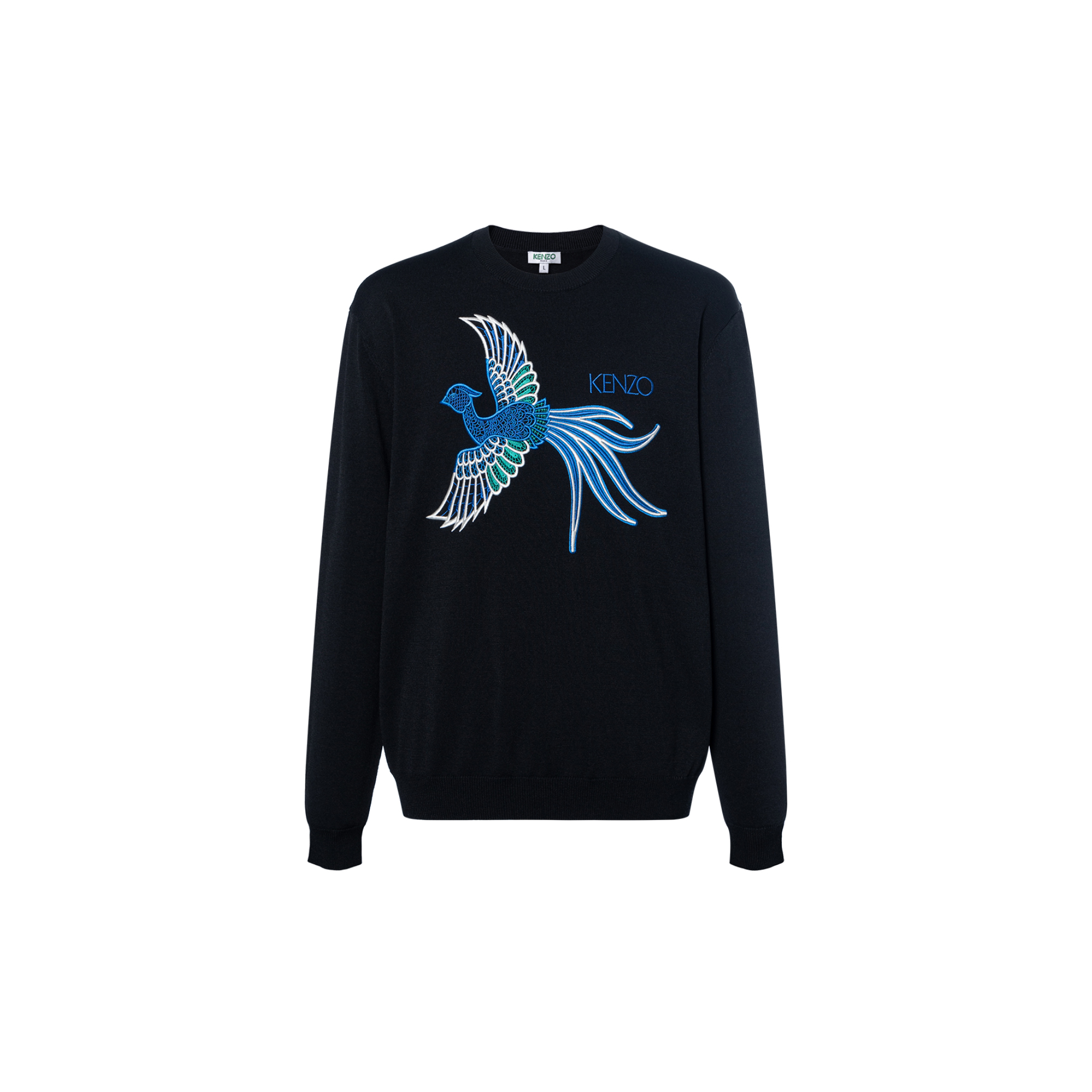 KENZO Black Graphic Print Logo Crewneck Sweatshirt F925PU2443LE-99