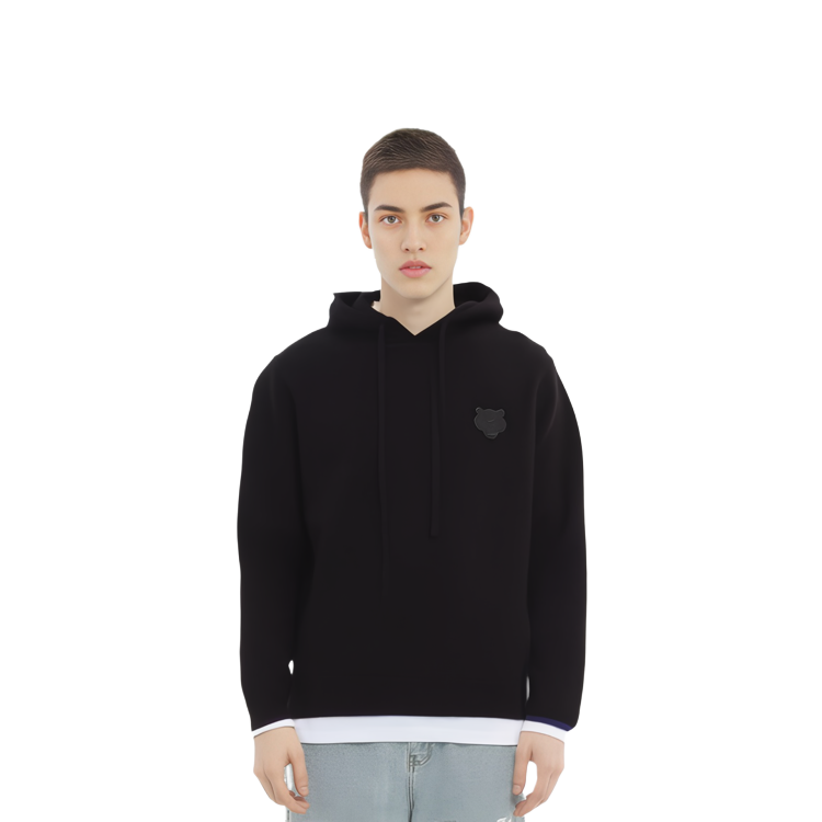 KENZO Black Hoodie with Embroidered Tiger Logo FA55PU5043AB-99 圖 5