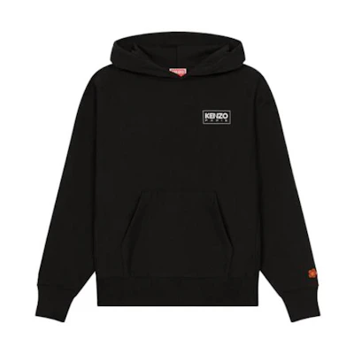 KENZO Black Hoodie with Logo Print FC65SW4194MC-99J