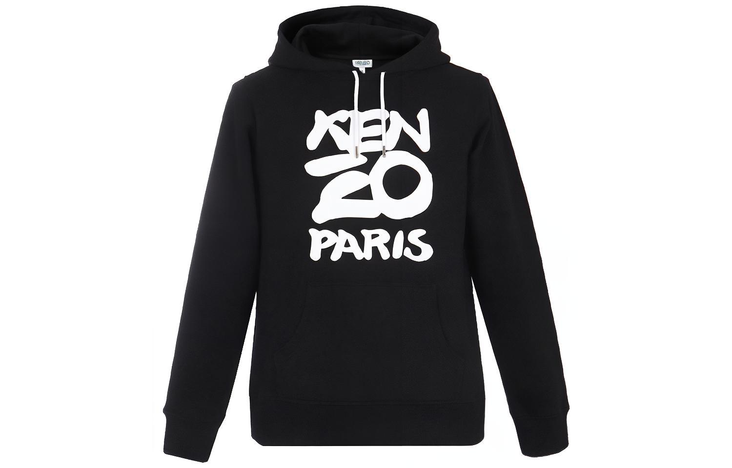 KENZO Black Large Logo Graphic Sweatshirt FA55SW1654ME-99