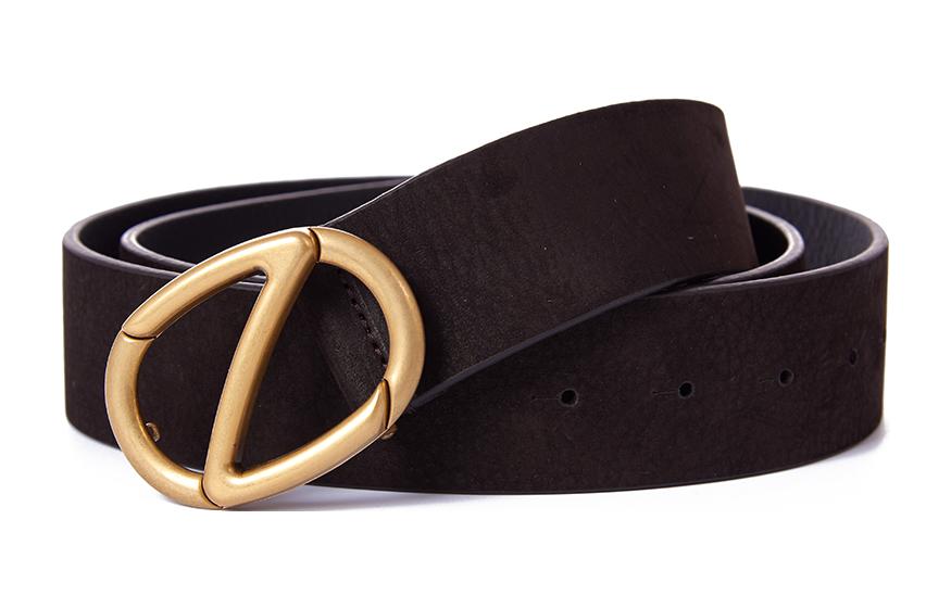 Order KENZO Black Leather Belt with Pin Buckle, 4cm Wide BREGC49SG1TDM