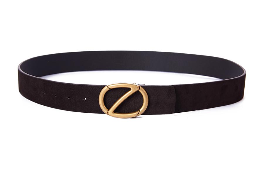Sizing KENZO Black Leather Belt with Pin Buckle, 4cm Wide BREGC49SG1TDM