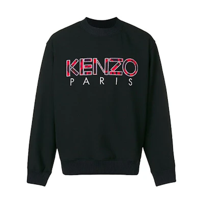 KENZO Black Letter Logo Loose Fit Crewneck Sweatshirt F865SW6041RH-98