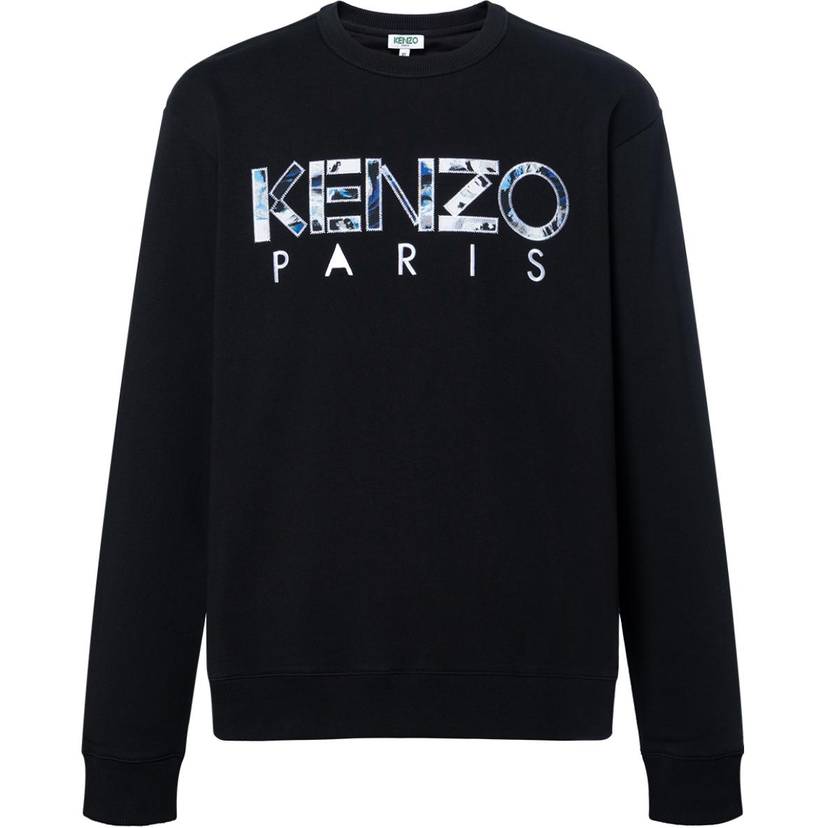 KENZO Black Logo Crewneck Sweatshirt F965SW0004MD-99