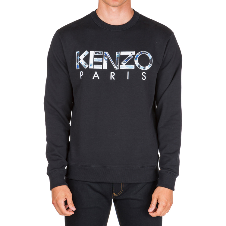 KENZO Black Logo Crewneck Sweatshirt F965SW0004MD-99 圖 4